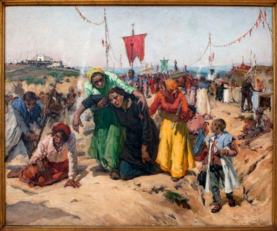 Les Promesses; Peinture de José Malhoa (1855-1933), huile sur bois - José Malhoa