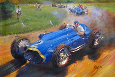 Juan Manuel Fangio avec Talbot Lago T26C, 2011 - Jose Maria Villafuerte