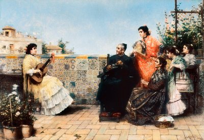 La visite du curé - Jose Rico y Cejudo