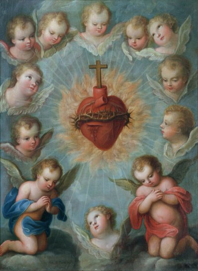 Sacré-Cœur de Jésus entouré d