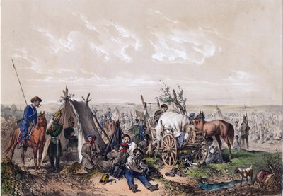 Une scène de la guerre d