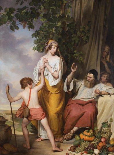 Abraham répudie Hagar et Ismaël - Josef Danhauser