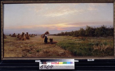 Moisson dans la lumière du soir - Josef Evstafievich Krachkovsky