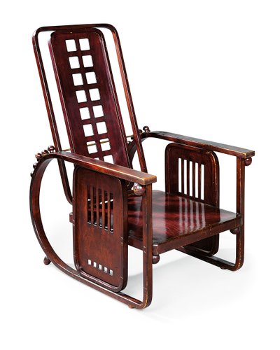 Sitzmaschine, chaise longue réglable, produite par J. & J. Kohn - Josef Hoffman