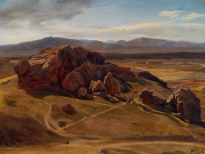 Paysage montagneux près d