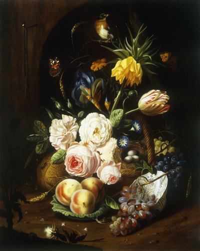 Nature morte avec fleurs assorties - Josef Holstayn