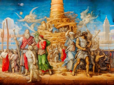 La tour de Babel - Josef Johann Michel