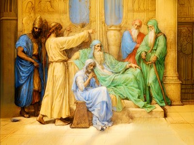 Joseph interprète les rêves de Pharaon - Josef Johann Michel