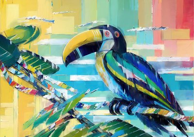 Animaux : toucan 1 - Josef Johann Michel