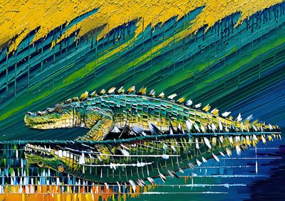 Animaux : Crocodile 3 - Josef Johann Michel