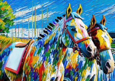 Chevaux - Josef Johann Michel