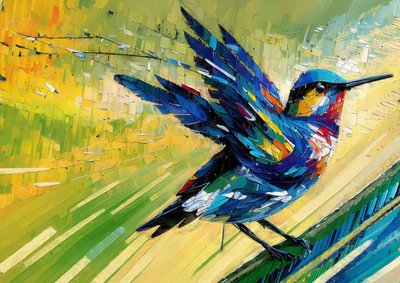 Animaux : colibri 3 - Josef Johann Michel