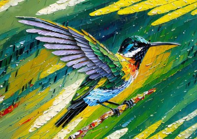 Animaux : colibri 4 - Josef Johann Michel