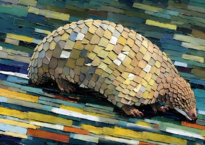 Animaux : pangolin 2 - Josef Johann Michel