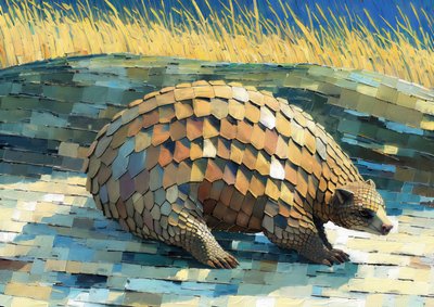 Animaux : pangolin 3 - Josef Johann Michel