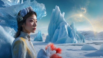 Monde de glace onirique - Josef Johann Michel