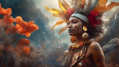 Scène onirique aborigène 02 - Josef Johann Michel