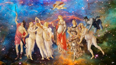 JJM-recreate: Botticelli-S_La Primavera+JWST - Josef Johann Michel