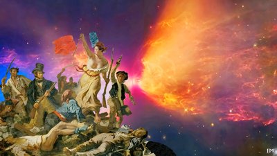 JJM-recreate: Delacroix-F_Die Freiheit für das Volk+JWST - Josef Johann Michel