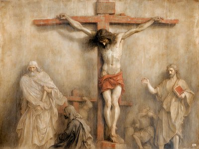 Jésus sur la croix (02) - Josef Johann Michel