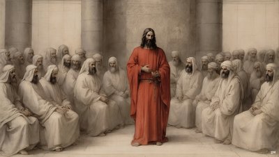Jésus accusé devant le grand conseil des Juifs (02) - Josef Johann Michel