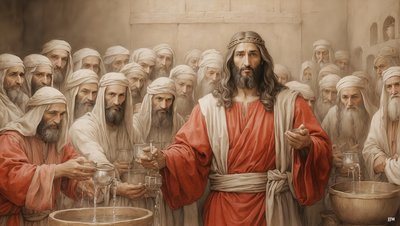 Jésus dit aux serviteurs de remplir les jarres d