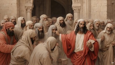 Jésus chasse les marchands du temple - Josef Johann Michel