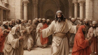 Jésus chasse les marchands du temple - Josef Johann Michel