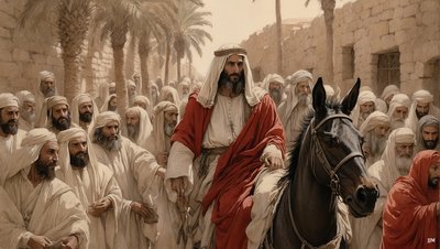Jésus entre à Jérusalem_02 - Josef Johann Michel