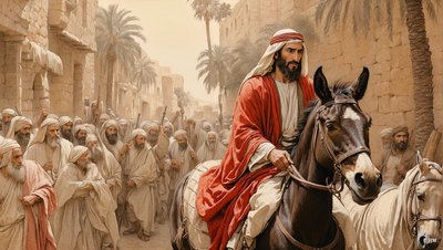 Jésus entre à Jérusalem_04 - Josef Johann Michel