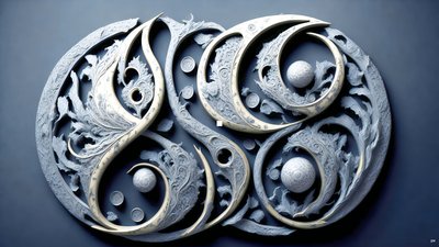 encaustique concept Feng Shui du YIN ET YANG _03 - Josef Johann Michel