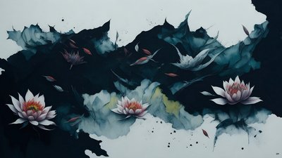 Nénuphar noir - Josef Johann Michel