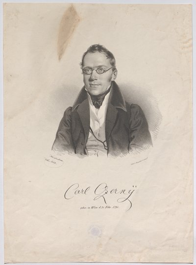 Carl Czerny, né à Vienne le 21 févr. 1791 - Josef Kriehuber
