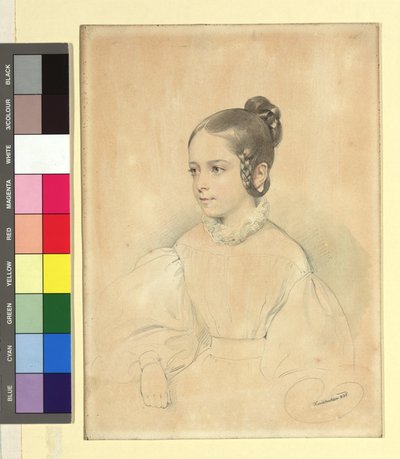 Emilie Kriehuber, fille de Josef Kriehuber (?) - Josef Kriehuber
