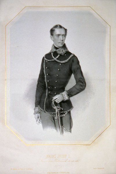François-Joseph Ier s. a. Litho - Josef Kriehuber
