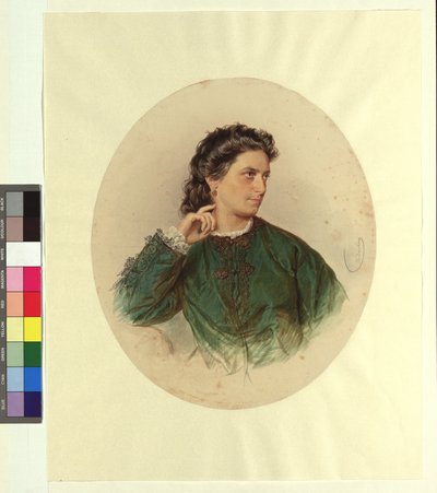Karoline () Jagemann, sœur du peintre Ferdinand Jagemann. - Josef Kriehuber