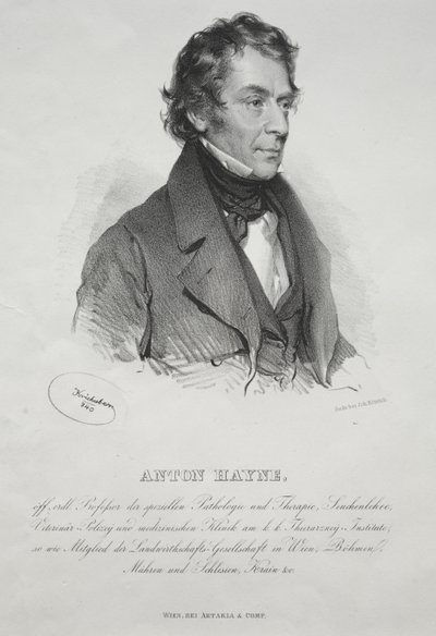 Portrait du Dr. Anton Hayne - Josef Kriehuber