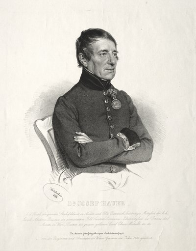 Portrait du Dr. Joseph Hauer - Josef Kriehuber