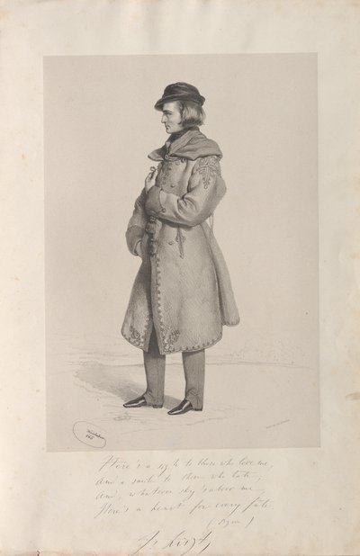 Portrait de Franz Liszt 1811-1886, 1840 - Josef Kriehuber