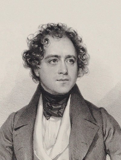 Portrait du compositeur Johann Vesque von Püttlingen 1803-1883, 1838 - Josef Kriehuber