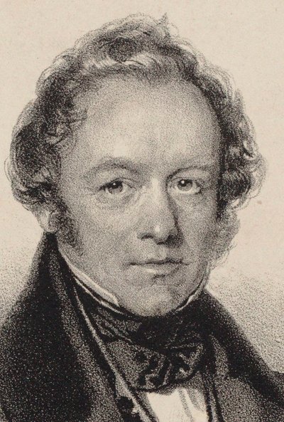 Portrait du compositeur Peter Joseph von Lindpaintner 1791-1856, vers 1830 - Josef Kriehuber