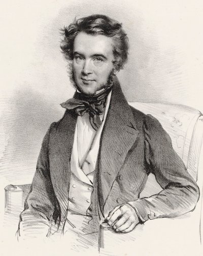Portrait du violoniste et compositeur Karol Lipiński, 1837 - Josef Kriehuber