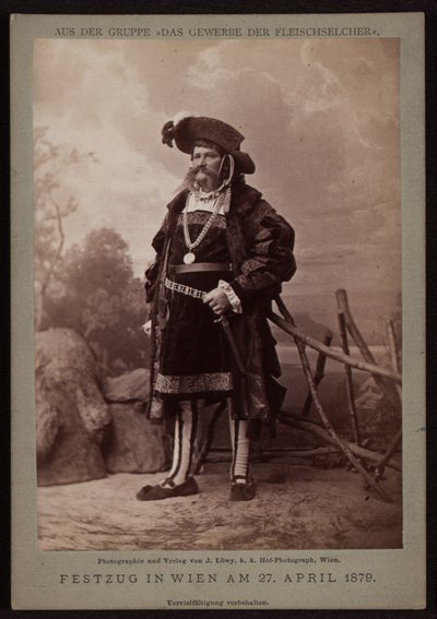 Jos. Ullmann, charcutier, lors du défilé de la fête de Makart en 1879 - Josef Löwy