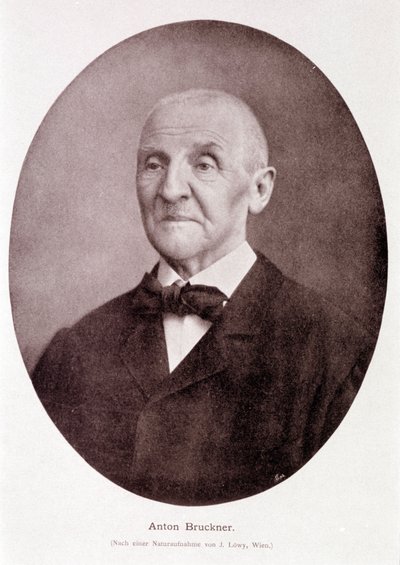 Compositeur et organiste autrichien Anton Bruckner (1824 - 1896) - Josef Löwy