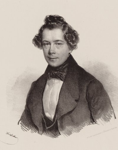 Portrait du compositeur Joseph Lanner 1801-1843, 1830 - Josef Nikolaus Kriehuber