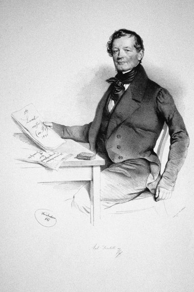 Portrait du compositeur Anton Diabelli 1781-1858, 1841 - Josef Nikolaus Kriehuber