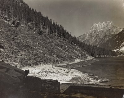 Album "Meine weltkriegs - Erinnerungen Front Sud-Ouest (Carinthie, Italie, Tyrol du Sud) 31/03/1915-12/11/1918 - Josef Zohles Wien": paysage de montagne - Josef Zohles