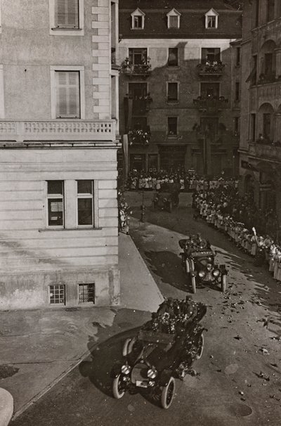 Album "Meine weltkriegs - Erinnerungen Front Sud-Ouest (Carinthie, Italie, Tyrol du Sud) 31/03/1915-12/11/1918 - Josef Zohles Wien": véhicules militaires à Villac - Josef Zohles