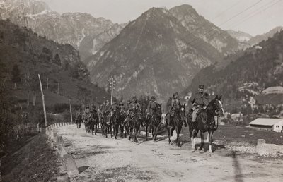Album "Meine weltkriegs - Erinnerungen South-West Front (Carinthie, Italie, Tyrol du Sud) 31/03/1915-12/11/1918 - Josef Zohles Wien": soldats de la cavalerie - Josef Zohles