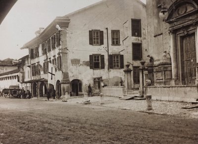 Album "Meine weltkriegs - Erinnerungen South-West Front (Carinthie, Italie, Tyrol du Sud) 31/03/1915-12/11/1918 - Josef Zohles Wien": soldats à Tolmezzo - Josef Zohles